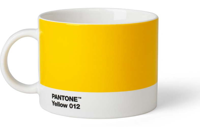 Žlutý porcelánový hrnek 475 ml Yellow 012 – Pantone