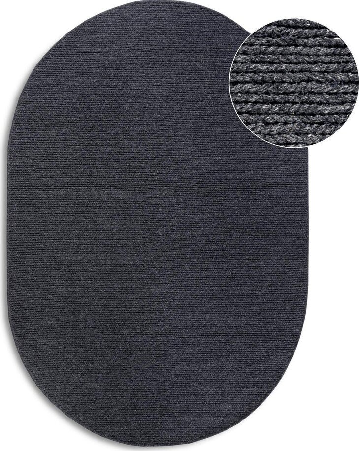 Tmavě šedý ručně tkaný vlněný koberec 160x230 cm Francois – Villeroy&Boch