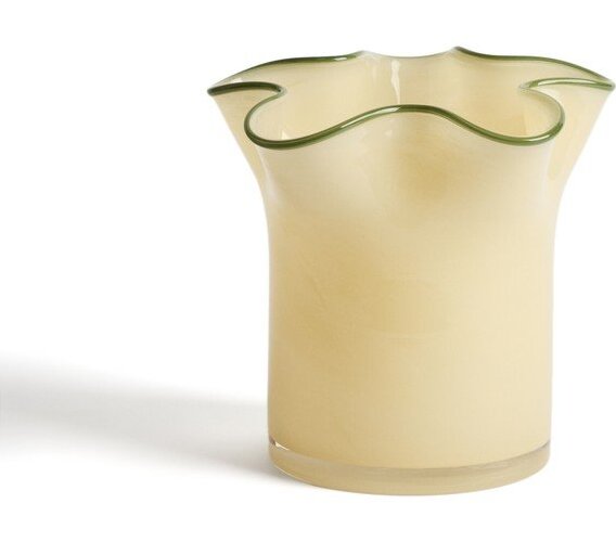 Žlutá skleněná váza (výška 19,5 cm) Endasi – Kave Home