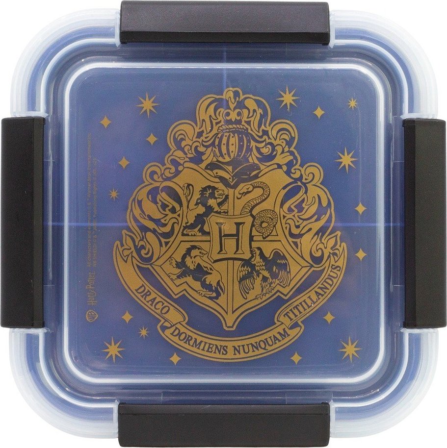 Tmavě modrý plastový dětský svačinový box Harry Potter – STOR