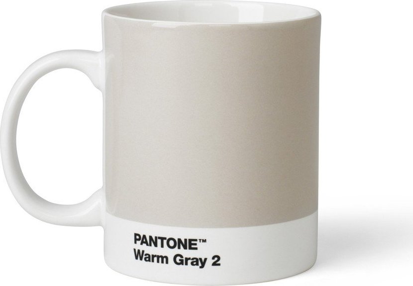 Světle šedý porcelánový hrnek 375 ml Warm Gray 2 – Pantone