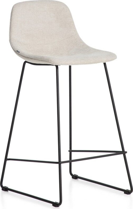 Krémová barová židle (výška sedáku 76 cm) Zahara – Kave Home