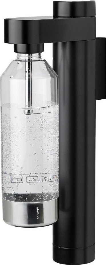 Černý výrobník sody z nerezové oceli Brus – Stelton