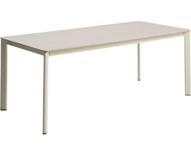Zahradní jídelní stůl s deskou z kamene 90x180 cm Anafi – Kave Home