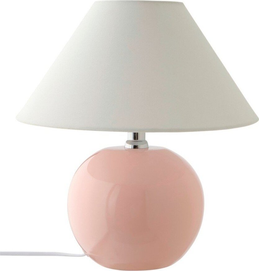 Světle růžová/krémová keramická stolní lampa (výška 29 cm) Karamell – Jotex