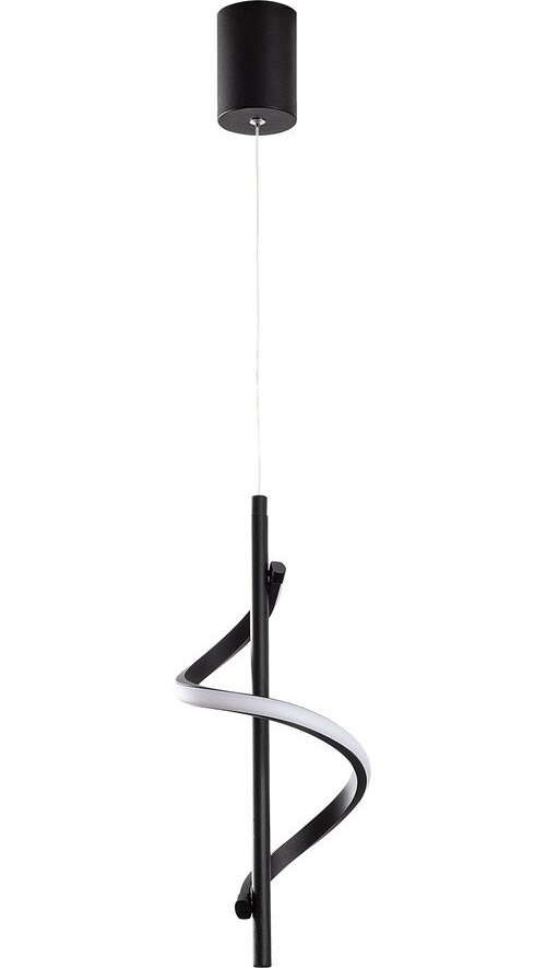 Černé LED závěsné svítidlo ø 16 cm Likma – Opviq lights