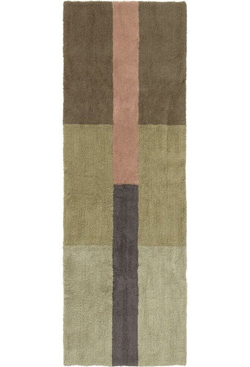 Ručně tkaný vlněný běhoun 80x230 cm Chroma Dusty Pink – Lorena Canals