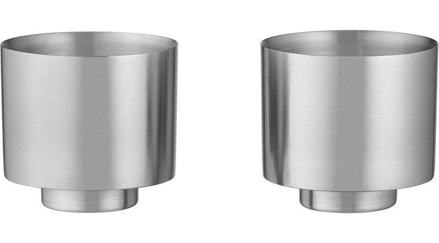Dvoustěnné šálky v sadě 2 ks z nerezové oceli ve barvě Makoto Steel – Blomus
