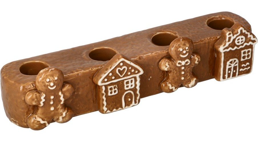 Keramický adventní svícen s vánočním motivem Vinterby – Dakls