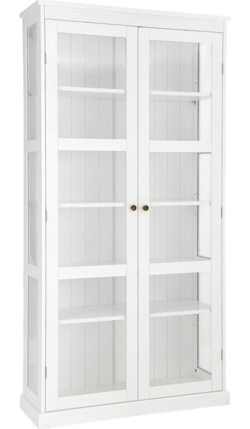 Bílá vitrína z MDF 98x193x34 cm Wilma – Ellos Home