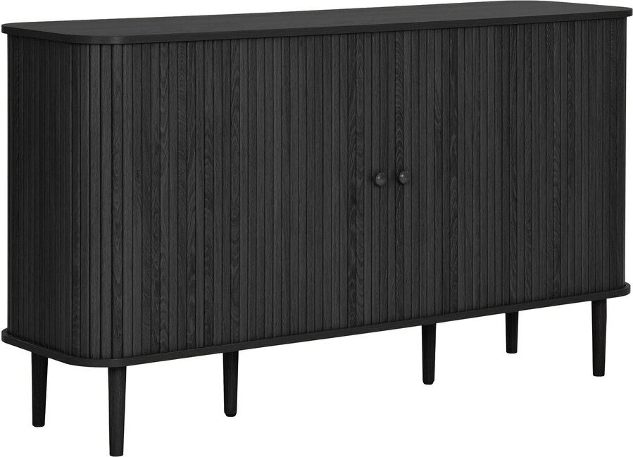 Černá komoda z borovicového dřeva 140x79x40 cm Nikko – House Nordic
