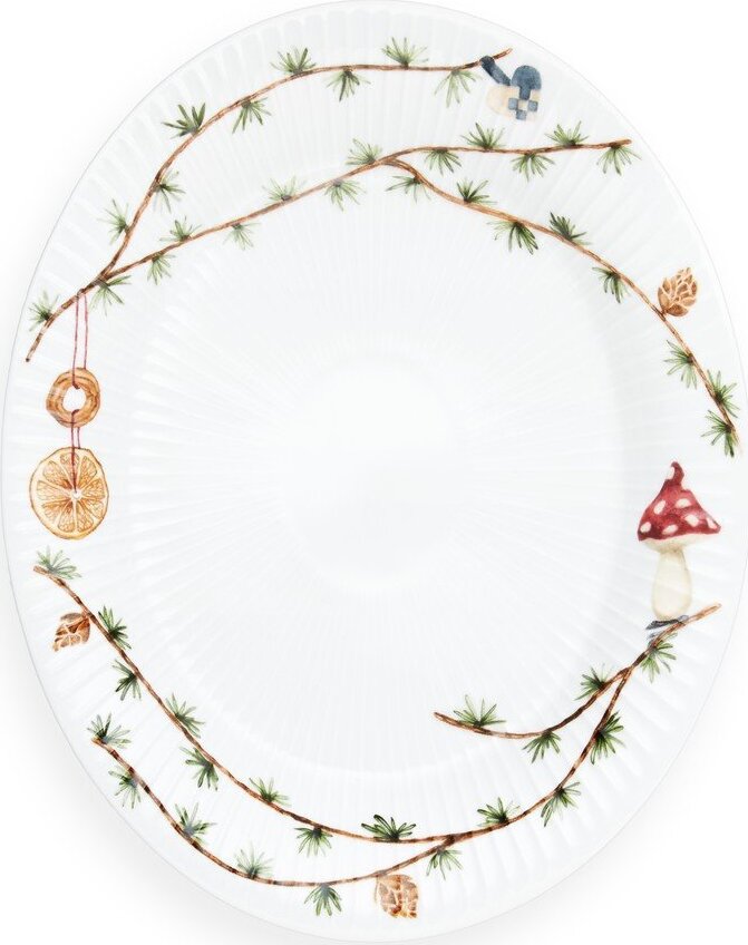 Porcelánový tác s vánočním motivem 22,5x28,5 cm Hammershøi Christmas – Kähler Design