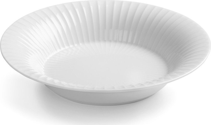 Bílý porcelánový polévkový talíř Kähler Design Hammershoi, ⌀ 21 cm