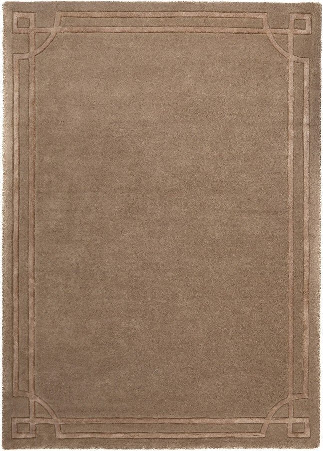Hnědý ručně tkaný vlněný koberec 120x170 cm Gatsby – Flair Rugs