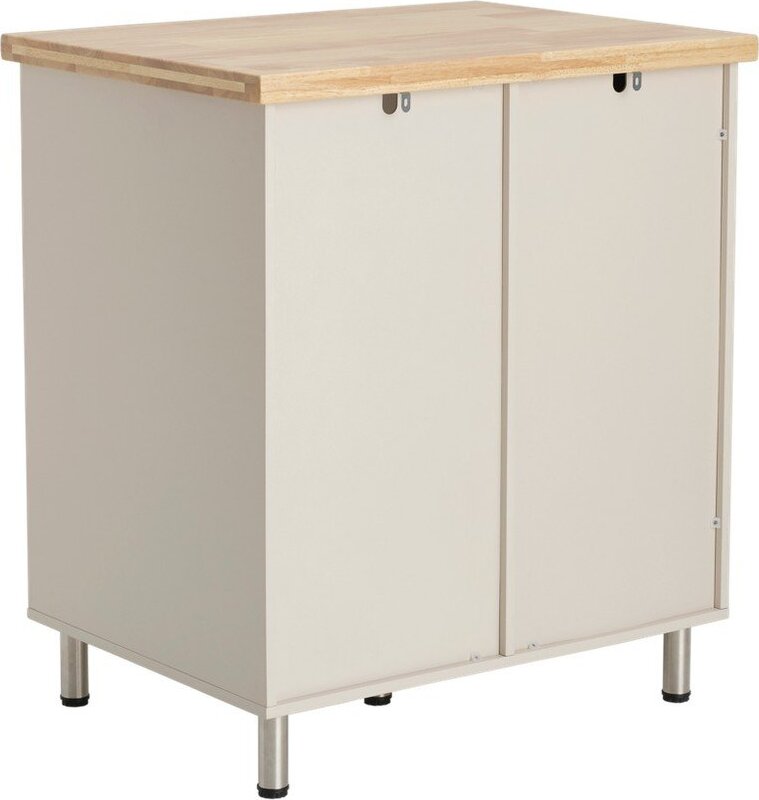 Šedobéžový závěsný kuchyňský ostrůvek z MDF 80x91x60 cm Ferrara – Ellos Home