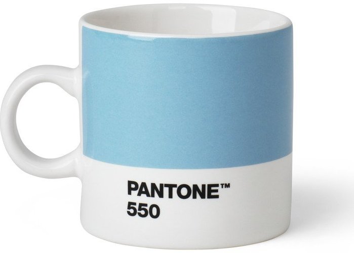 Světle modrý porcelánový šálek na espresso 120 ml Light Blue 550 – Pantone