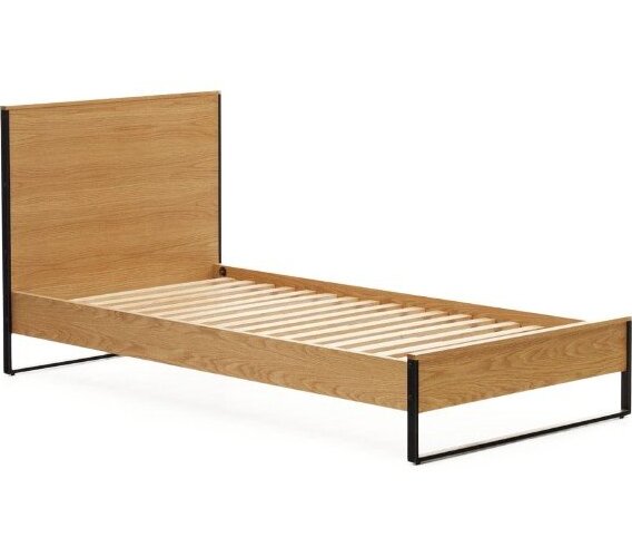Jednolůžková postel s roštem v přírodní barvě 90x190 cm Taiana – Kave Home