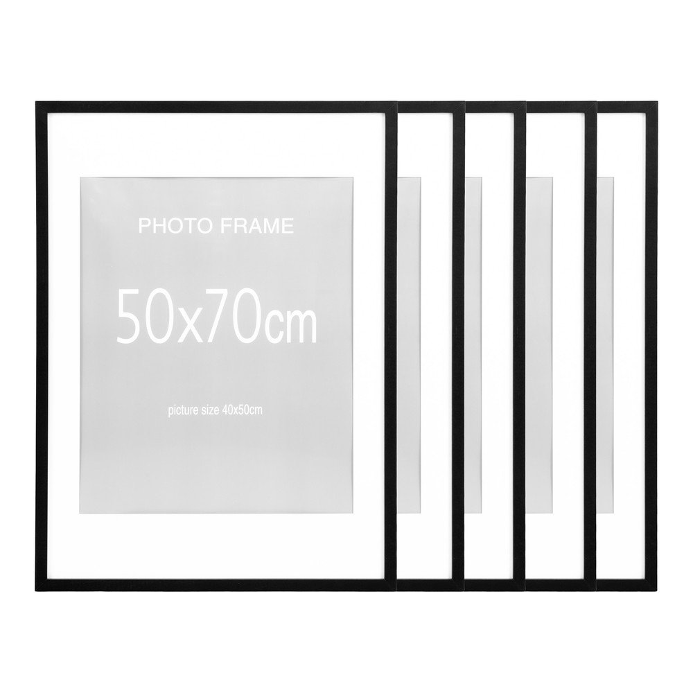 Černé rámečky v sadě 5 ks 50x70 cm Marbella – House Nordic — fotka 1