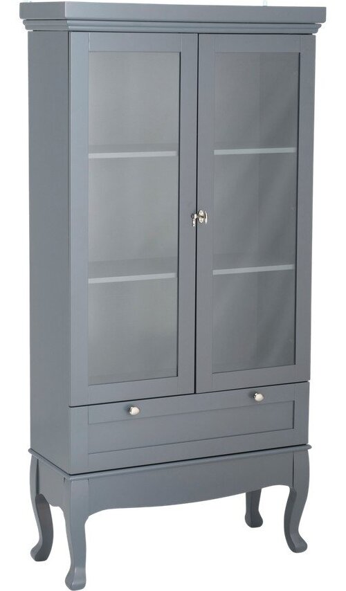 Šedá závěsná vitrína z MDF 85x170,5x35 cm Prato – Ellos Home