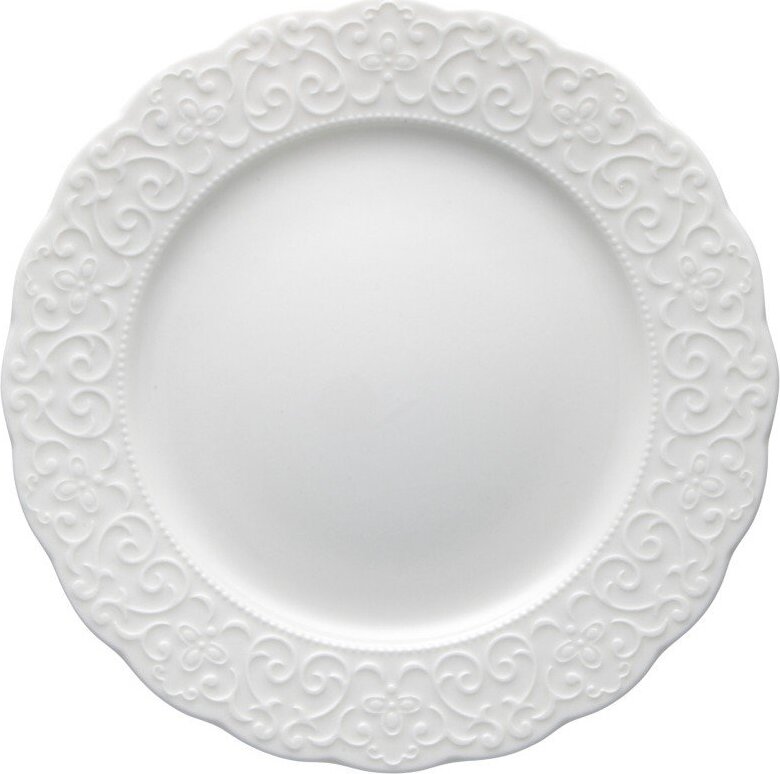 Bílý porcelánový talíř Brandani Gran Gala, ⌀ 21 cm