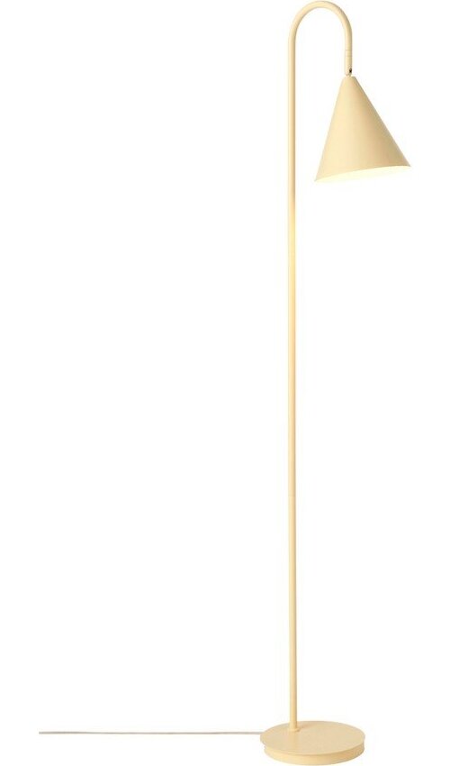 Světle žlutá kovová stojací lampa s ohybatelnou konstrukcí (výška 145 cm) Liam – Ellos Home