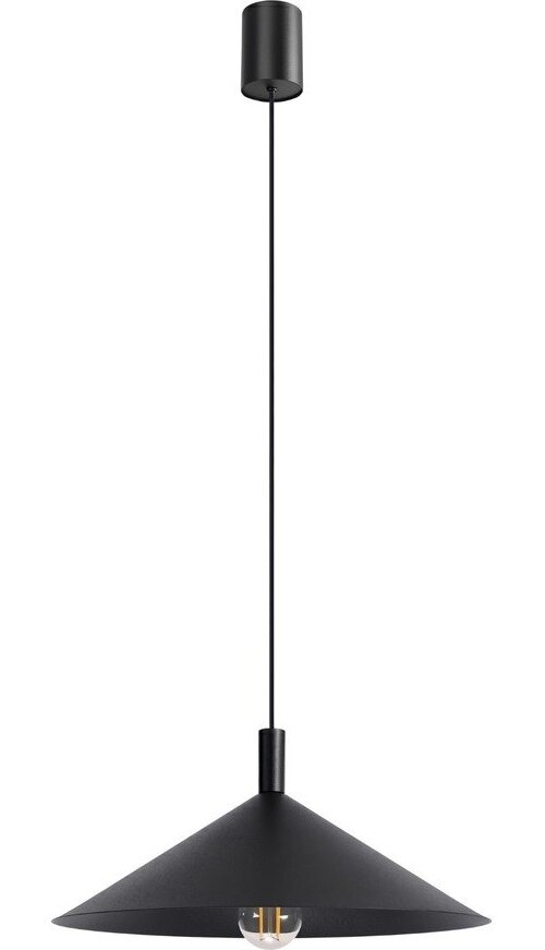 Černé ocelové závěsné svítidlo ø 40 cm Zylo – Sollux