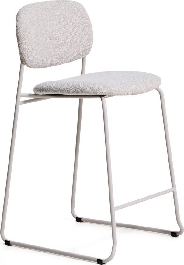 Bílá stohovatelná barová židle (výška sedáku 65 cm) Meli – Kave Home