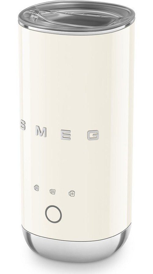 Krémový plastový elektrický šlehač mléka 120 ml – SMEG
