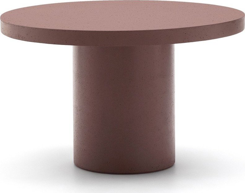 Betonový kulatý zahradní jídelní stůl ø 120 cm Aiguablava – Kave Home