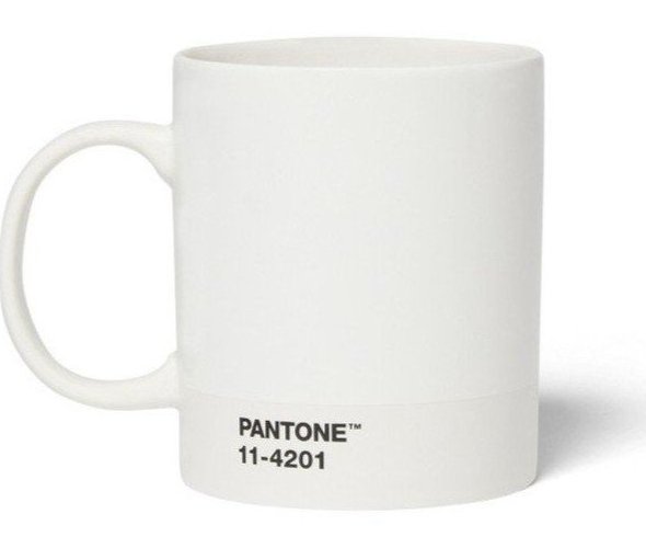 Bílý porcelánový hrnek 375 ml Cortado Cloud Dancer 11-4201 – Pantone