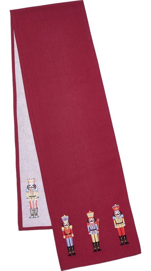 Bavlněný běhoun na stůl s vánočním motivem 220x32 cm Christmas Nutcracker – Catherine Lansfield