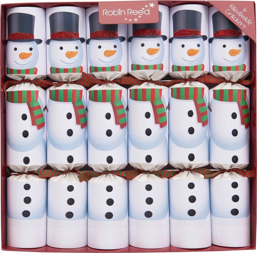 Vánoční crackery v sadě 6 ks Racing Snowman