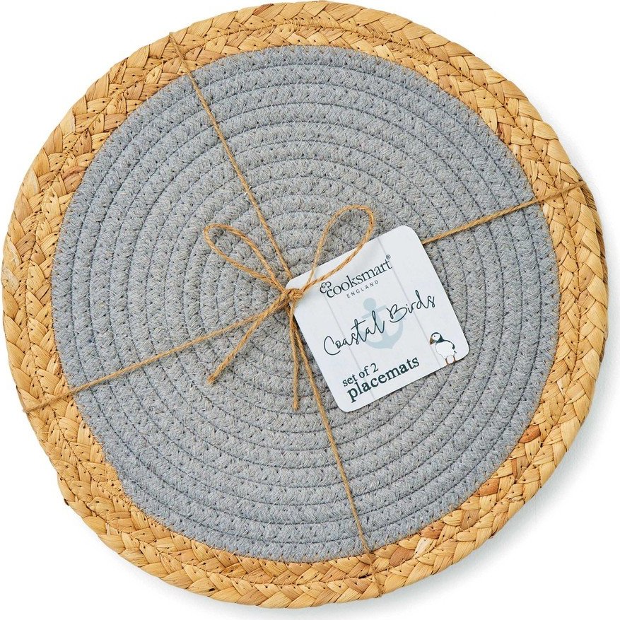 Prostírání v sadě 2 ks z mořské trávy ø 30 cm Costal Birds – Cooksmart ®