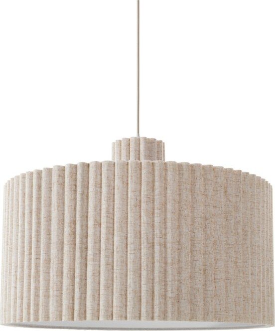 Béžové lněné závěsné svítidlo ø 60 cm Alina – Jotex