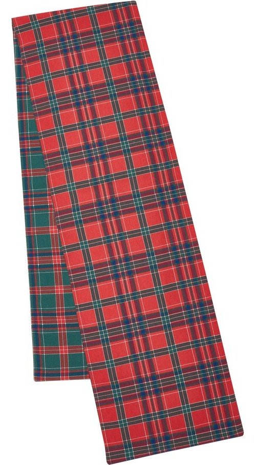 Bavlněný běhoun na stůl s vánočním motivem 220x32 cm Christmas Tartan Check – Catherine Lansfield