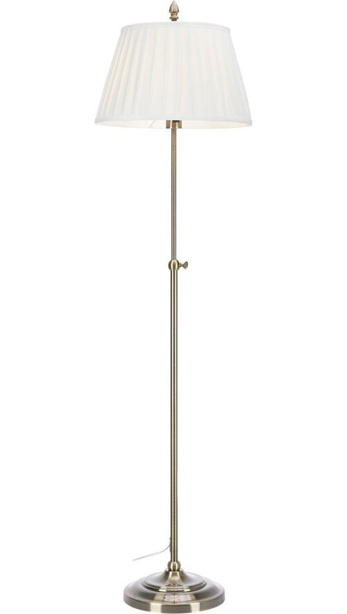 Krémová/v mosazné barvě látková stojací lampa (výška 155 cm) Oxford – Markslöjd