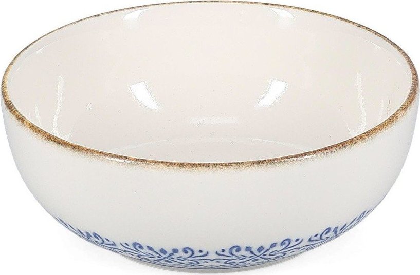 Bílá/modrá porcelánová polévková miska 710 ml Azul – BonBistro