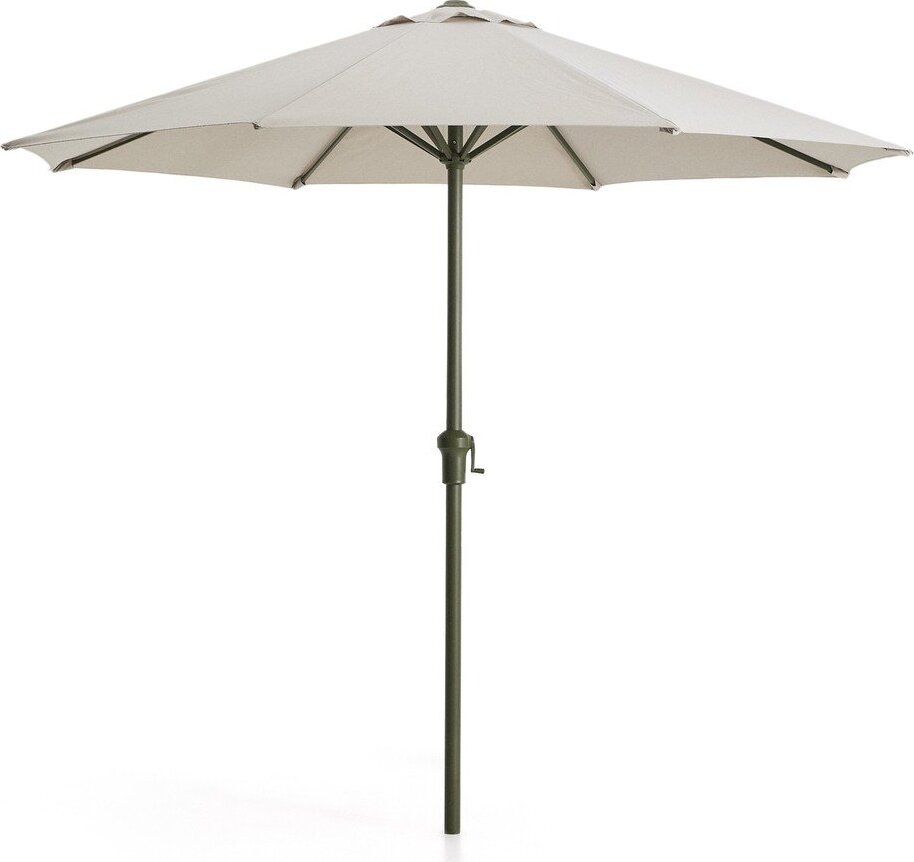 Zelený/béžový slunečník ø 300 cm Milna – Kave Home