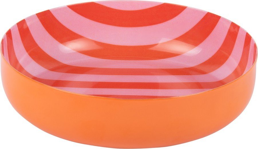 Oranžová/světle růžová železná miska Animado – PT LIVING