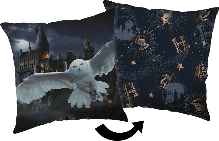 Dětský polštářek ø 40 cm Harry Potter "Hogwarts 01" – Jerry Fabrics
