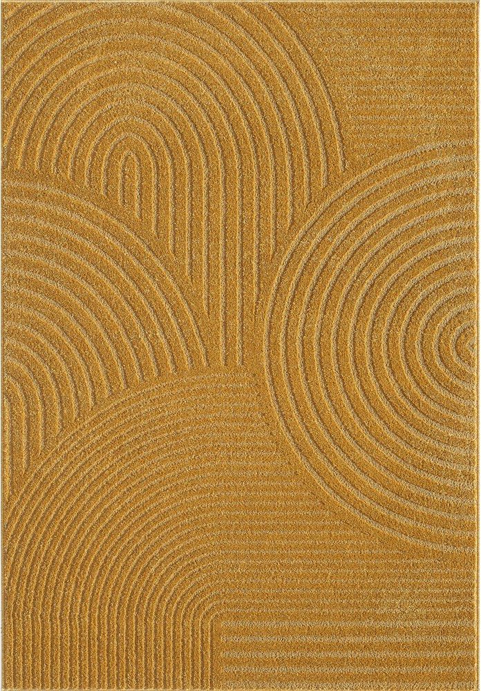 Okrově žlutý koberec 120x170 cm Whirl – ESTE