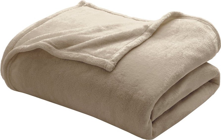 Taupe deka z mikroflanelu 220x240 cm Flanou – douceur d'intérieur