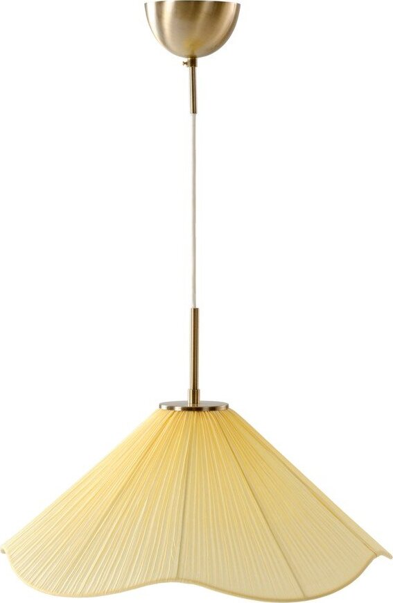 Žluté látkové závěsné svítidlo ø 50 cm Lunaria – Jotex