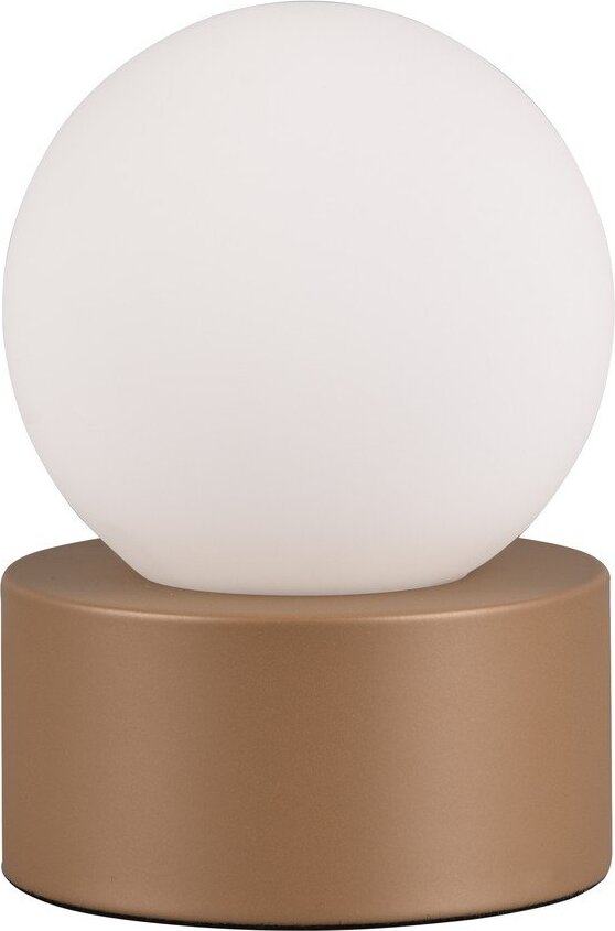 Bílo-hnědá stolní lampa (výška 17 cm) Countess – Reality