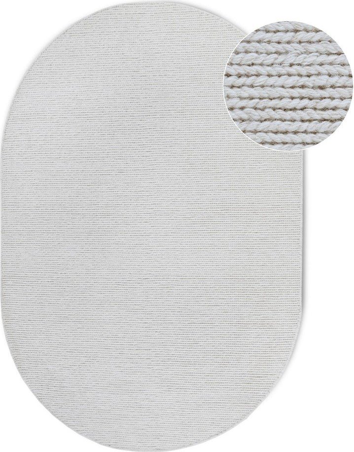 Bílý ručně tkaný vlněný koberec 160x230 cm Francois – Villeroy&Boch