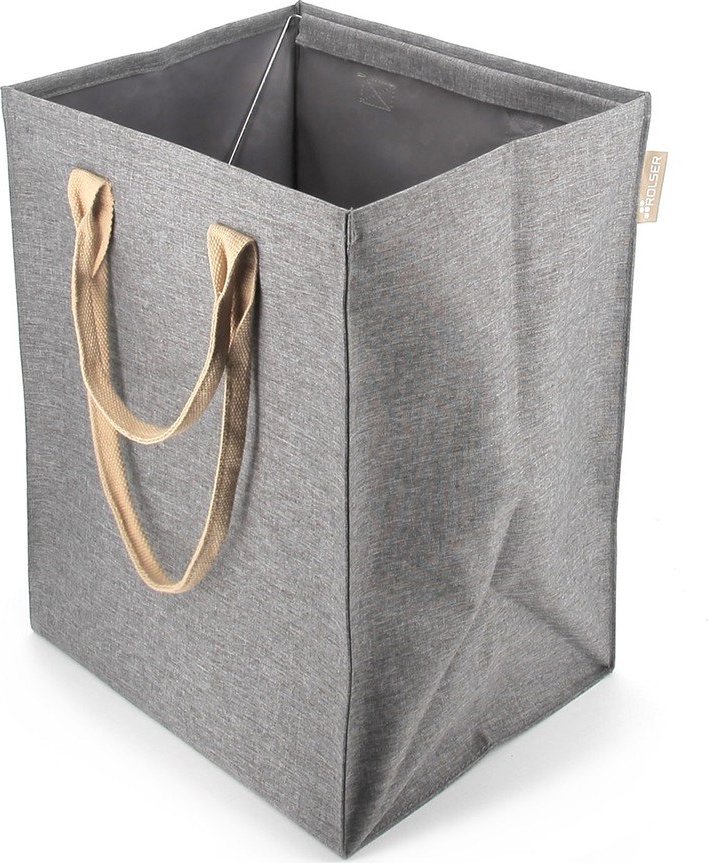 Šedý látkový koš na prádlo 53 l Laundry Hub Tweed – Rolser