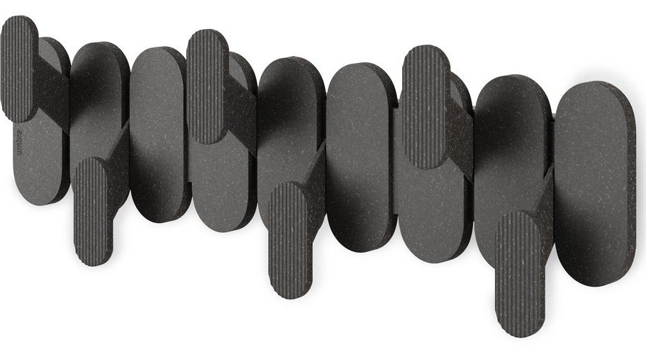 Matně černý ocelový nástěnný věšák 16 cm Tempo – Umbra