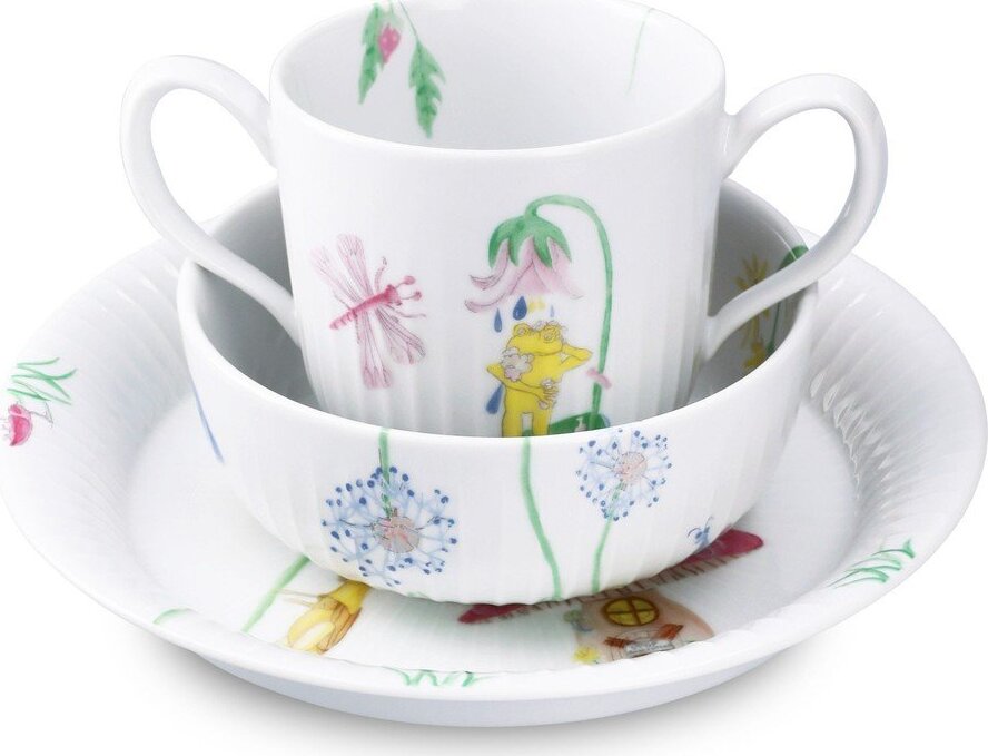 Porcelánová dětská jídelní sada 3 ks Hammershøi Kids – Kähler Design