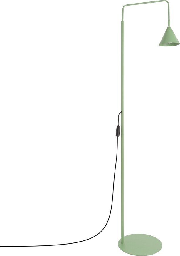 Šalvějově zelená ocelová stojací lampa s ohybatelnou konstrukcí (výška 165 cm) Zylo – Sollux
