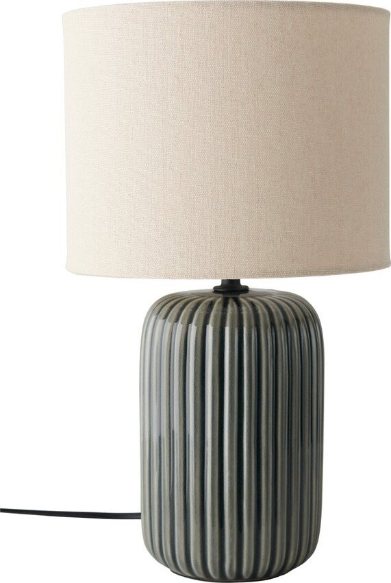 Šedá/béžová látková stolní lampa (výška 36 cm) Mizu – Ellos Home